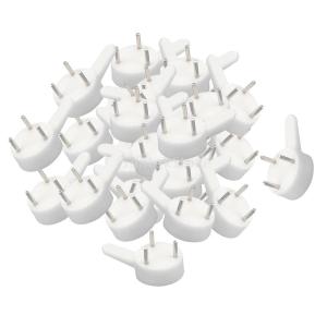 約100個 プラスチック 壁掛け フック＆釘セット 耐久性