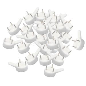 約100個 プラスチック 壁掛け フック&釘セ...の詳細画像5