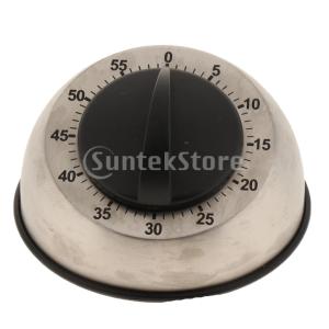 キッチンタイマーメカニカルベーキング目覚まし時計ステンレス鋼カウントダウンタイマー