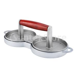 デュアルバーガープレスノンスティックプレスパティメーカーミートビーフポークメーカープレスツールバーベキューツール.アルミニウム合金