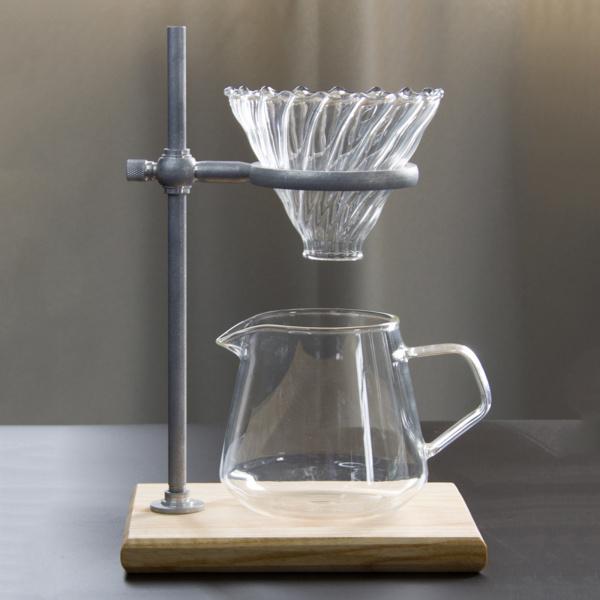 高さ調節可能なコーヒードリッパースタンド上に注ぐコーヒーフィルター醸造ホルダー手コーヒーフィルターカ...