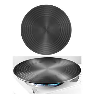 2-in-1ノンスティック熱伝導プレートラピッドストーブトップポットプロテクター24x6cm