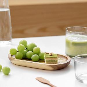 フルーツパンスナックプレート前菜用の楕円形アカ...の詳細画像1