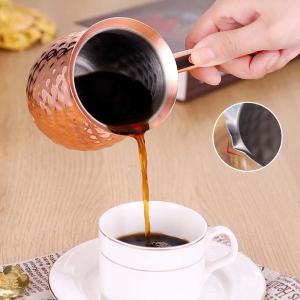 トルココーヒー鍋 ジェズベ L 持ち手 木製 トルコ コーヒー鍋