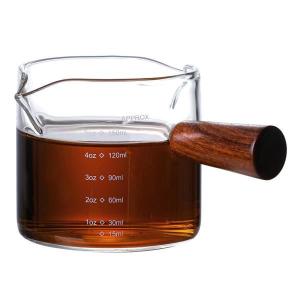 キッチンベーキングスタイルA用の木製ハンドルビーカー付きダブルスパウト計量カップ｜STKショップ