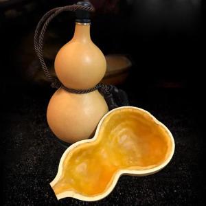 hyotan001-sku02 瓢箪 縁起物 酒入れひょうたん 小・全長22cm その2