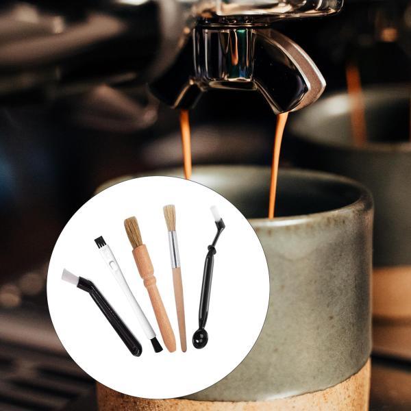 コーヒーブラシ エスプレッソマシンクリーニングブラシ 家庭用木製ブラシ コーヒーマシンブラシ