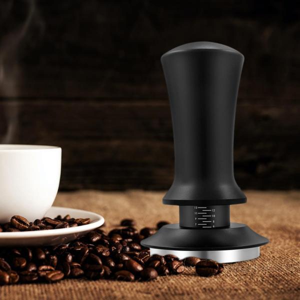 コーヒータンパー プロフェッショナル コーヒー豆 プレス器具 オフィス コーヒー 51mm ブラック