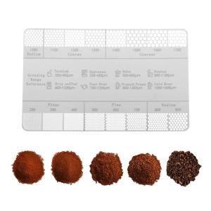 コーヒー粉のサイズの測定 カフェバー用コーヒー粉比較マーカー スタイルA