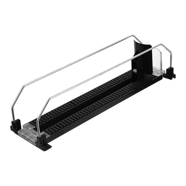 自己プッシュディスペンサー収納トレイドリンクオーガナイザープッシャー冷蔵庫パントリー用300-310...