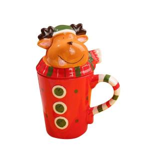 かわいいセラミックマグ クリスマスコーヒーマグ テーブルセンターピース用 クリスマスギフト クリスマスヘラジカ