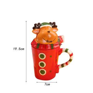 かわいいセラミックマグ クリスマスコーヒーマグ...の詳細画像4