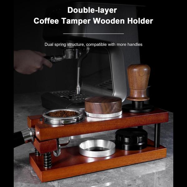 コーヒータンピングステーション エスプレッソタンパーマットスタンド 家庭用キッチンコーヒー機器用 コ...