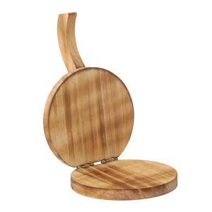 レア★アメリカ製　トルティーヤプレス　オーク/ウォルナット無垢材　ハンドメイド Norproトルティーヤプレス トルティーヤメーカー 6インチ 直径 15cm