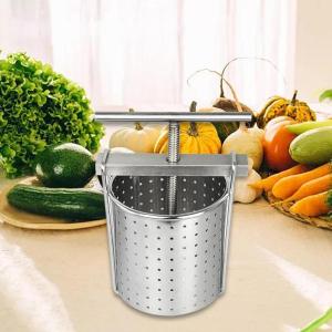 野菜絞り機 18-8ステンレス 餃子絞り器 手動ハンドル式 1-0430-0101