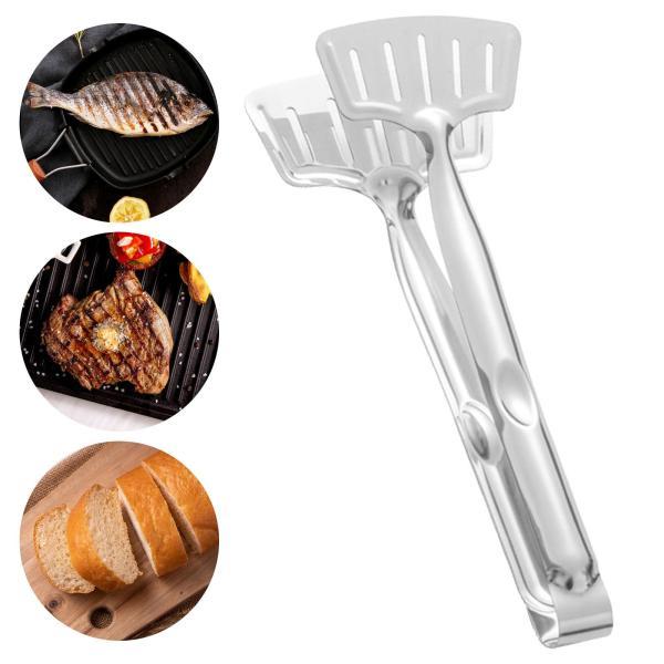 キッチントング パンクリップ 丈夫な金属製フードサービストング BBQ ビュッフェパーティー用 スク...