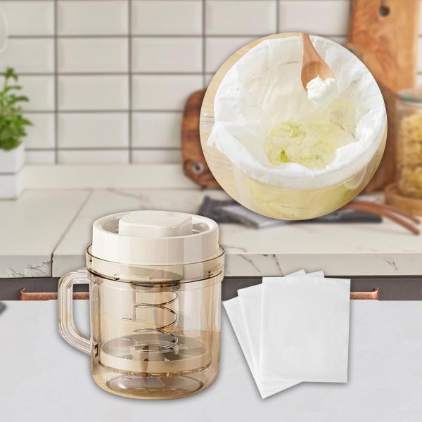 ヨーグルトストレーナー ホエーセパレーター 濃厚ギリシャヨーグルト用 キッチンガジェット 家庭用 ヨ...