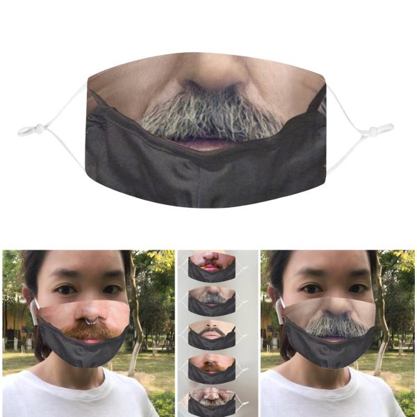 面白いフェイスマスク通気性のある洗える口の保護再利用可能な口のマスクB