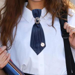 女性用ネクタイ シルクのようなレトロスタイル ...の詳細画像2