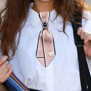 女性用ネクタイ シルクのようなレトロスタイル ...の詳細画像2