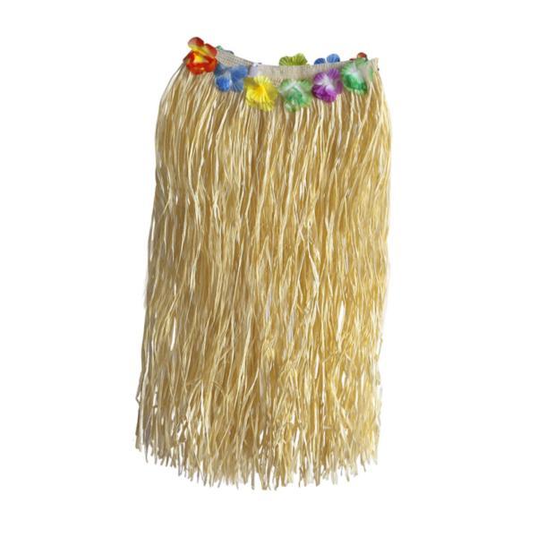 ハワイアンスカート 花付き ラフィアスカート ビーチセレブレーション カーニバル用 80CM