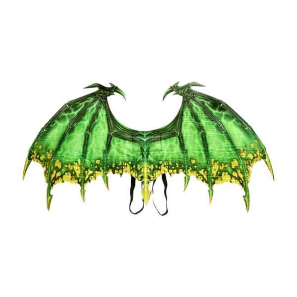 恐竜の羽の小道具マスカレード装飾誕生日ハロウィンドラゴンコスチュームグリーン