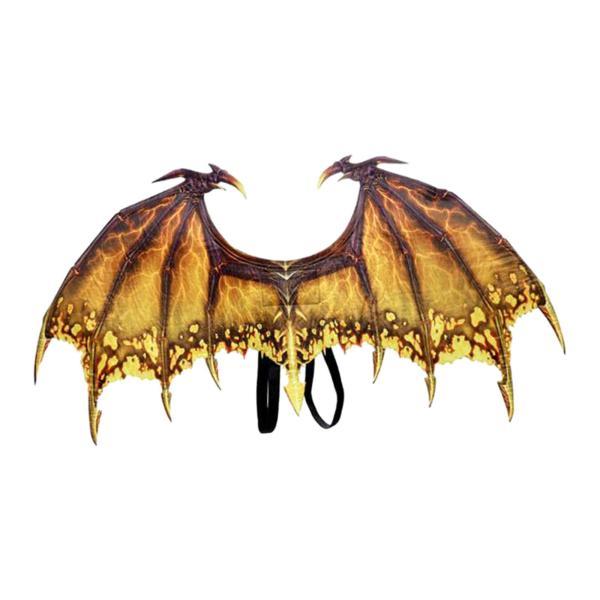 恐竜の羽の小道具仮面舞踏会の装飾誕生日ハロウィンドラゴンコスチューム黄色