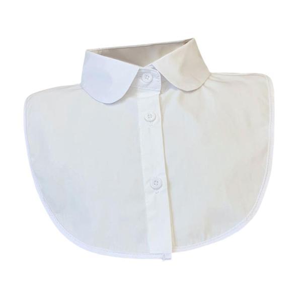 ハーフシャツ ブラウス トップカラー ホワイト レディース ドレス用取り外し可能なカラー Tシャツ ...