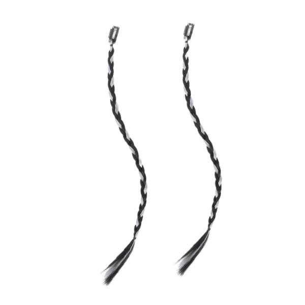 クリップイン編み込みヘアエクステンション 45 cm 誕生日旅行ステージパフォーマンス用 ホワイト ...