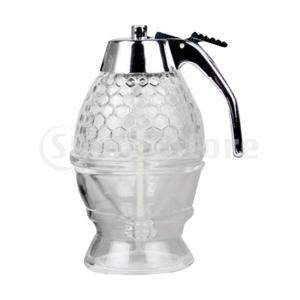 ハニーシロップディスペンサージャーは.ホームキッチン200ml用のカップガラス容器を保持しています