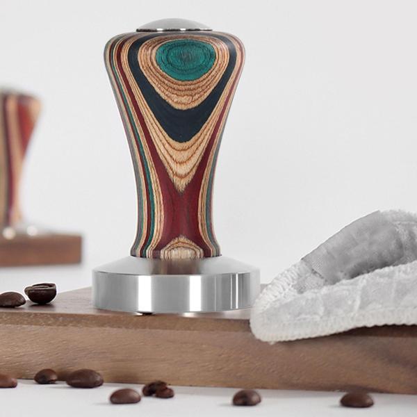 フラットコーヒーディストリビュータータンパーコーヒーマシンパーツキッチン用ハンドタンパー58mm