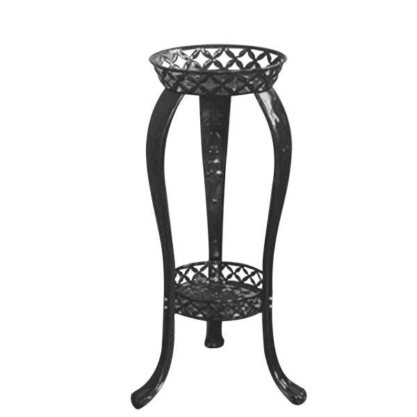 植木鉢 棚 プランター 収納 ディスプレイスタンド 高さ80cm 丸型 ブラック