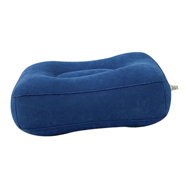 フットレスト枕 PVC インフレータブルフットレストマット 家庭用飛行機キャンプマット ブルー