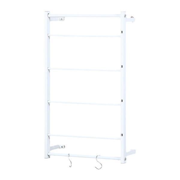 リボンロール収納リボンラック スカーフタオル掛け用 ホリデービニールロール ホワイト 40cmx67...