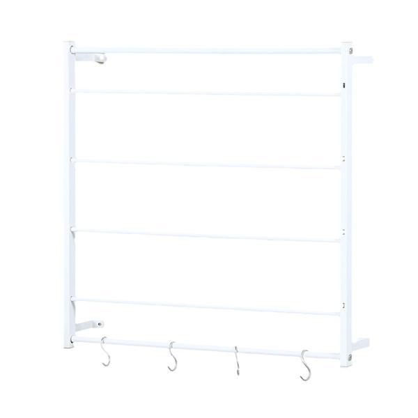 リボンロール収納リボンラック スカーフタオル掛け用 ホリデービニールロール ホワイト 67cmx67...