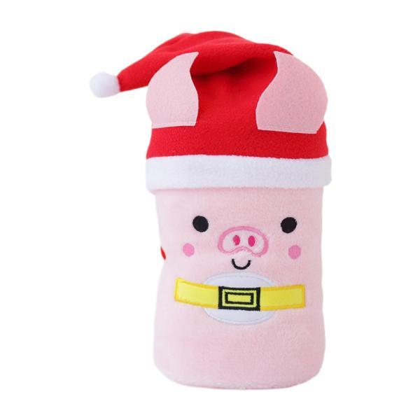 スローブランケット 暖かい 漫画 クリスマス 冬用ブランケット 装飾ラップブランケット 子豚