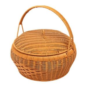 ウィッカーピクニックバスケット 収納バスケット ...の商品画像