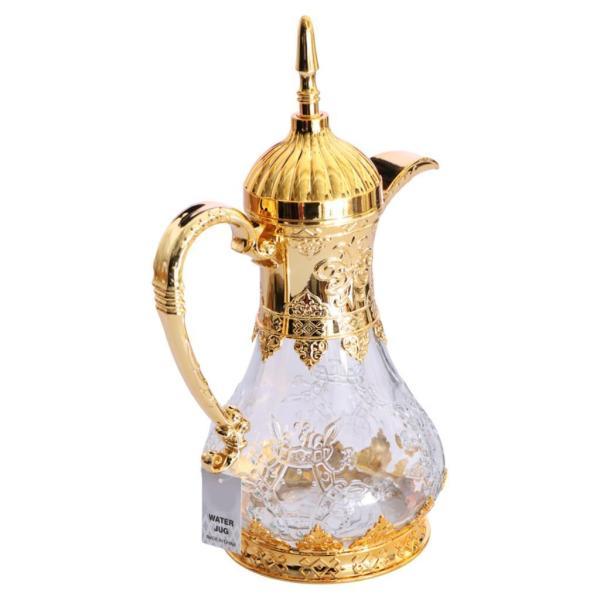 アラビアコーヒーポット 実用的な1.6Lアラビアティーポット フェスティバルイードムバラクホームゴー...