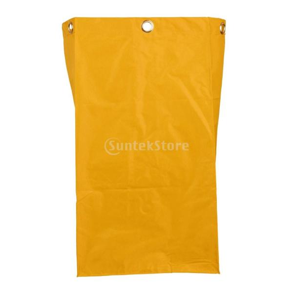 オックスフォード布 商業クリーニングカートバッグ 防水 清掃カート 交換袋   - 黄