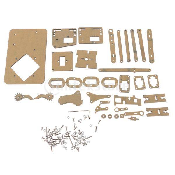 4-DOFアセンブリメカニカルロボットアームDIYキットクランプグリッパー爪(ネジ付き)