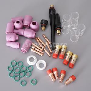 WP-17/18/26アクセサリーセット用49個TIG溶接トーチパイレックスカップガスキット