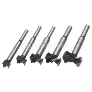 5PCS Forstnerドリルビット木工ウッドホールソーカッタードリルビット合金