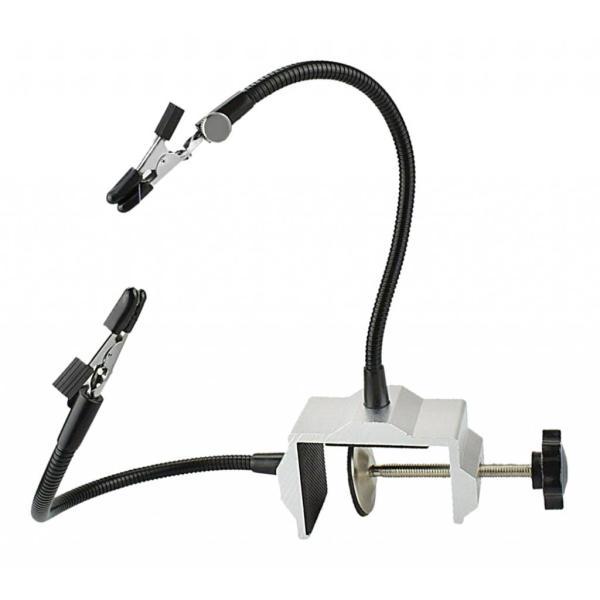 移動はんだ付けサードハンドPCB回路基板ホルダー2フレキシブルアームブラック