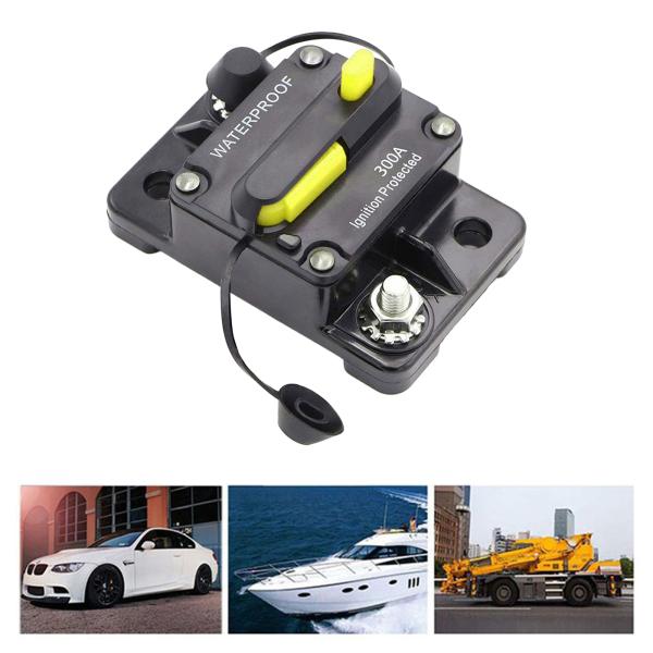 30-300AMPサーキットブレーカーIP67防水12V-48V手動リセットヒューズ300A