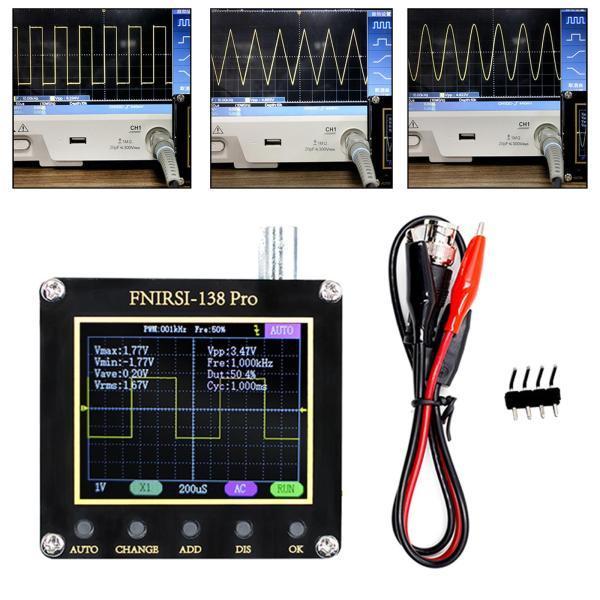 DIY研究教育用デジタルオシロスコープ帯域幅200KHzマルチメータバッテリーとプローブなし