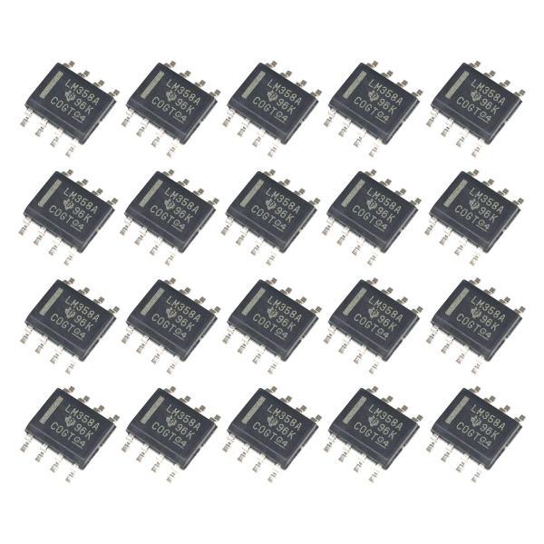 20 個 LM358 デュアル オペアンプ DIY   IC  実用的な SOP8 アクセサリ交換用...