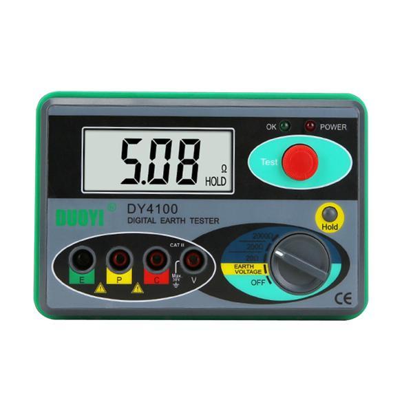 デジタル接地抵抗計電圧範囲 0-30V LCD ディスプレイ電圧計