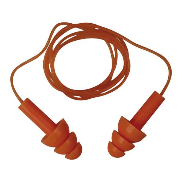 コード付きシリコン耳栓 コード付き耳栓 快適なソフト聴覚保護耳保護耳栓 勉強用に再利用可能