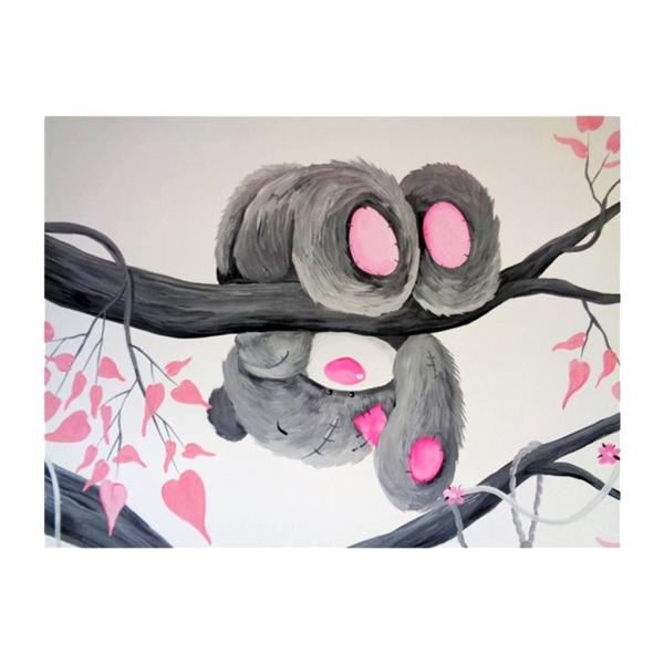 ダイヤモンドペインティング 5D 背景絵画 壁アート 装飾 贈り物 ベア 全5色 - 3＃