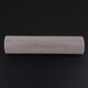 クリスタルラインストーン自己接着ステッカーシート車の電話インテリアグレー